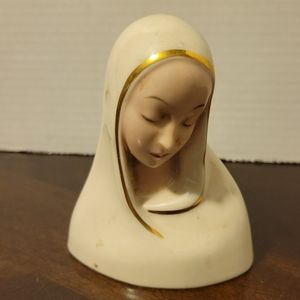 Clifton Boehm Style Porcelain 5" Madonna Bust Religious
